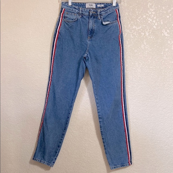 Tori Mom Jeans - Picture 1 of 7